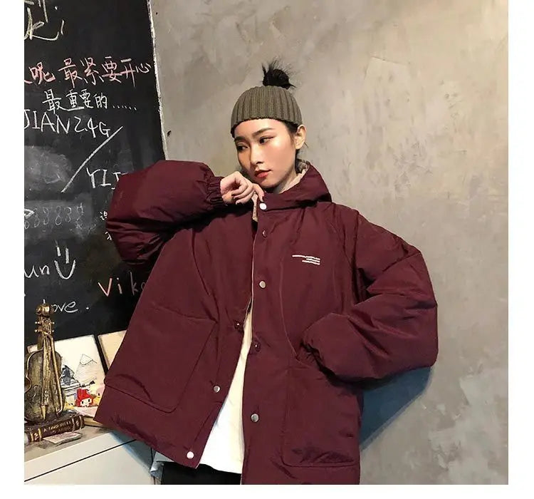 Women’s Velvet Lined Jacket – Casual & Loose Fit