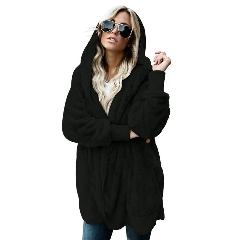 Women’s Plush Hooded Jacket – Autumn/Winter