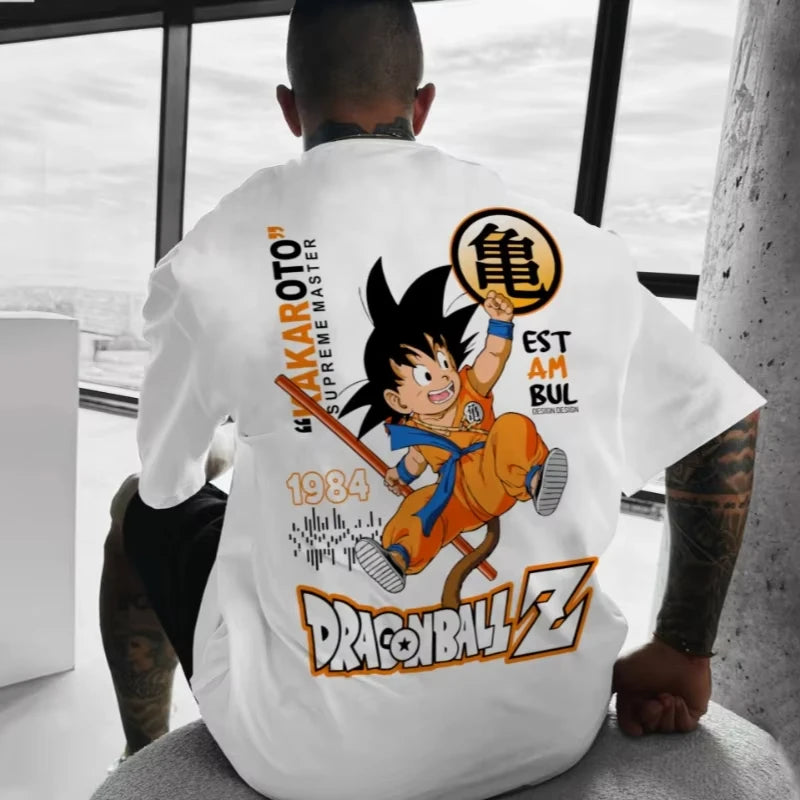 Dragon Ball Z Goku Oversized Tee – Men’s Cotton