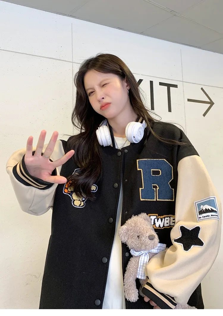 Women's Retro Varsity Jacket – Autumn/Winter