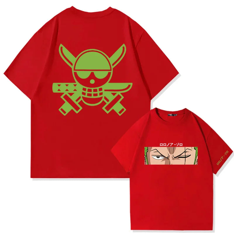 One Piece Zoro & Tashigi Loose Tee – Anime Style