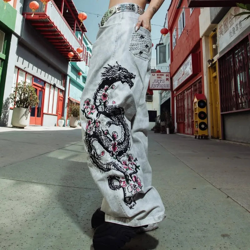 Men’s Oversized Straight Jeans – Euro-American Trend