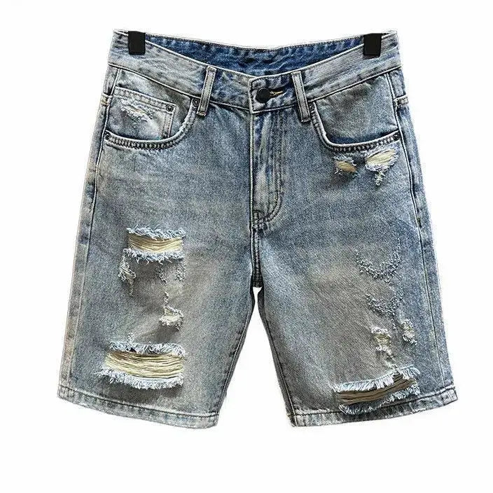 Men’s High-End Retro Denim – Loose Straight Fit