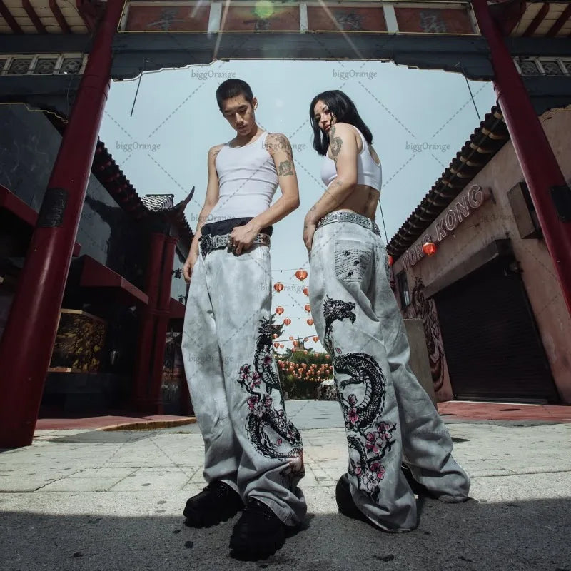 Men’s Oversized Straight Jeans – Euro-American Trend