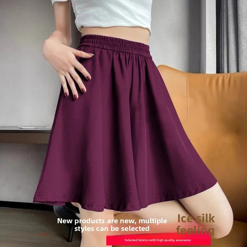 Loose Fit Summer Shorts – Ice Silk Elegance