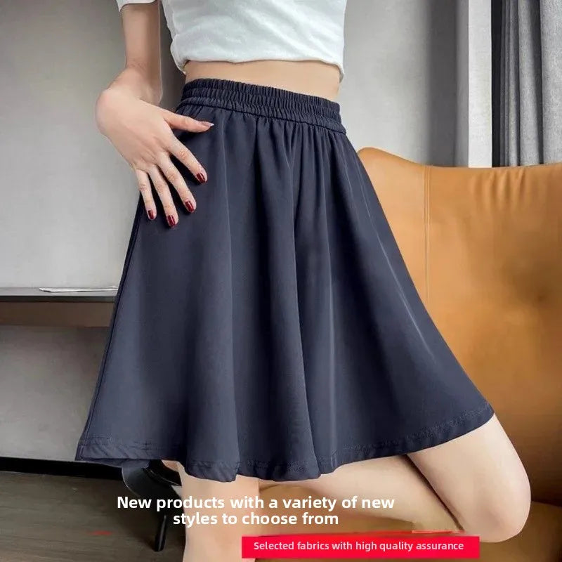 Loose Fit Summer Shorts – Ice Silk Elegance