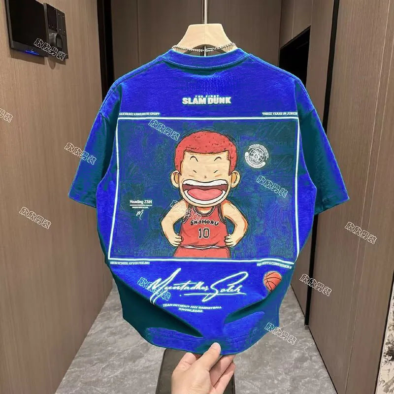 Unisex Oversized Slam Dunk Tee – Casual & Loose