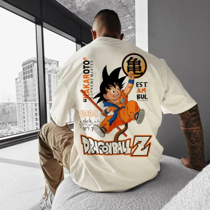 Dragon Ball Z Goku Oversized Tee – Men’s Cotton