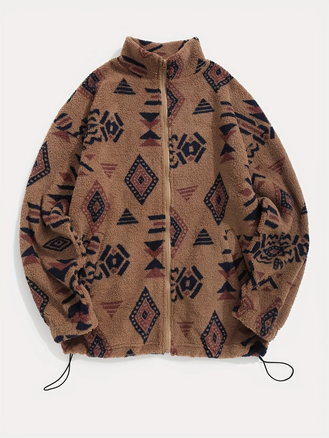 Aztec Print Fleece Jacket – Women's Zipper Style