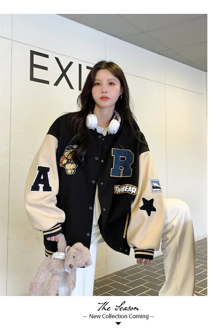 Women's Retro Varsity Jacket – Autumn/Winter