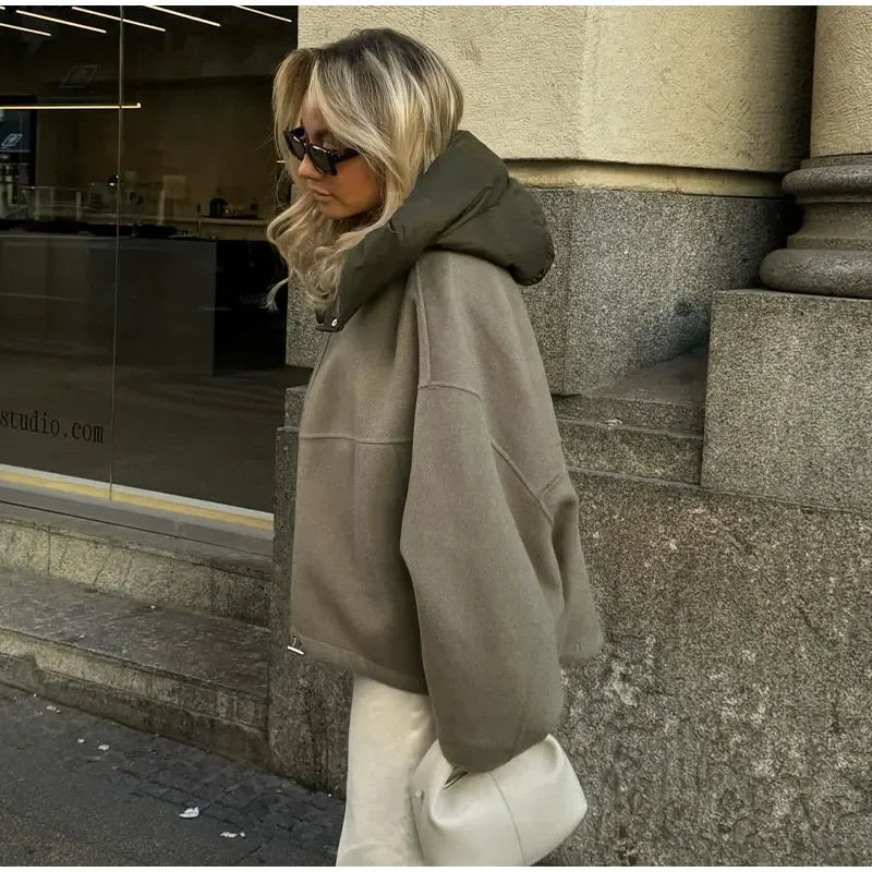 Oversized Zipper Hoodie – Women’s Warm Streetwear