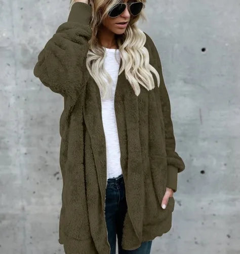 Women’s Plush Hooded Jacket – Autumn/Winter
