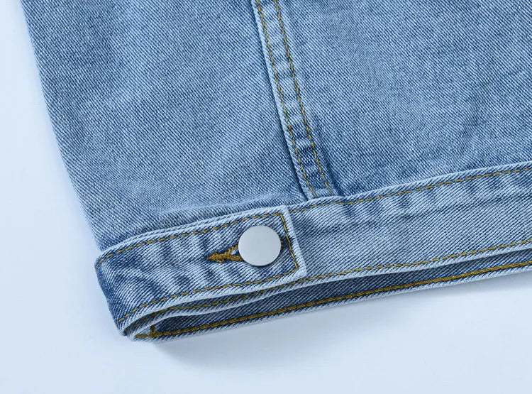 Oversized Denim Jacket – Women’s Korean Style