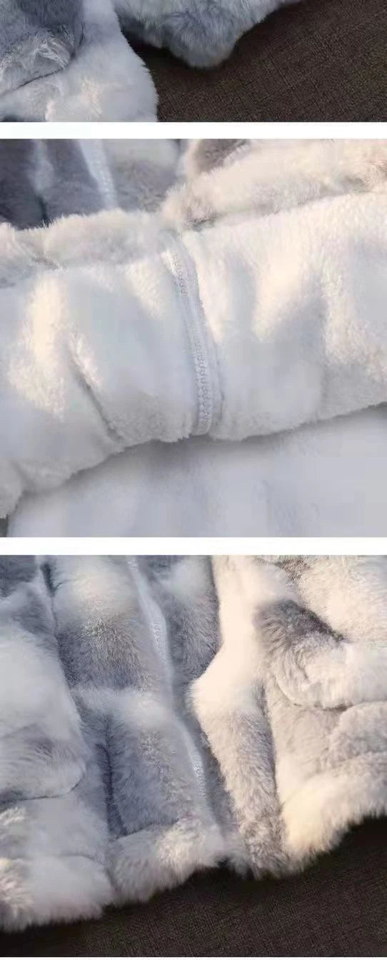 Women’s Plush Zip Jacket – Harajuku Style