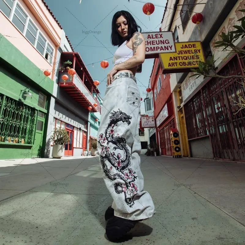 Men’s Oversized Straight Jeans – Euro-American Trend