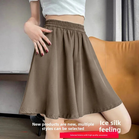 Loose Fit Summer Shorts – Ice Silk Elegance