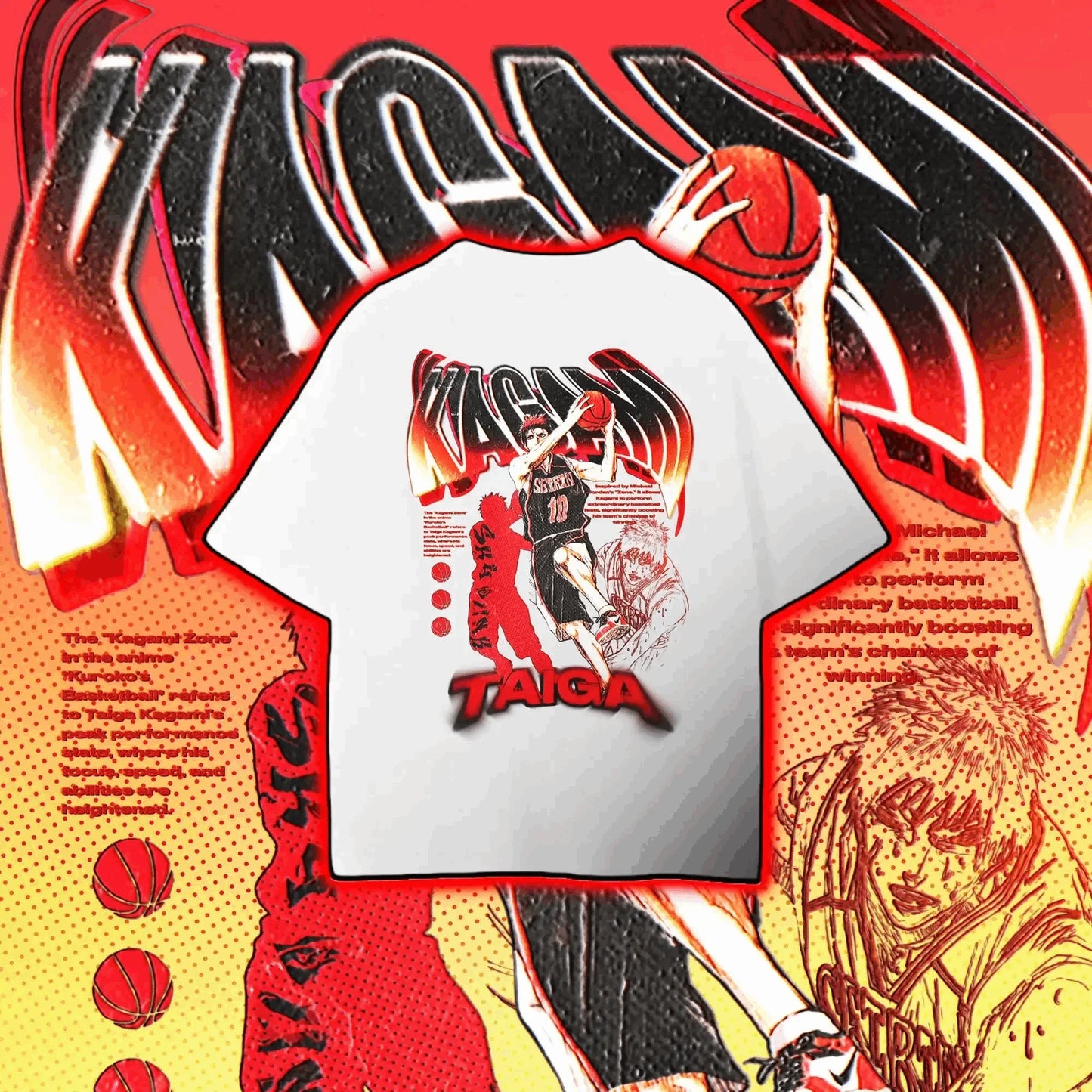2025 Slam Dunk Oversized Tee – Anime Print
