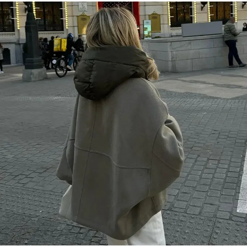 Oversized Zipper Hoodie – Women’s Warm Streetwear