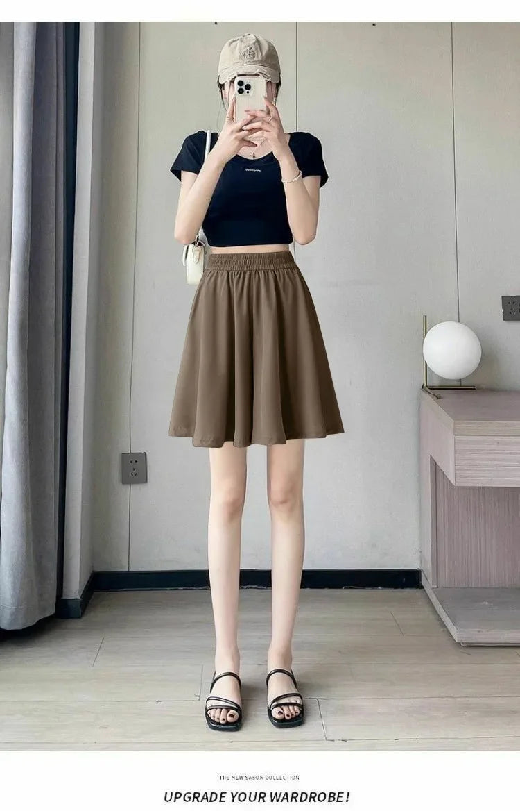 Loose Fit Summer Shorts – Ice Silk Elegance