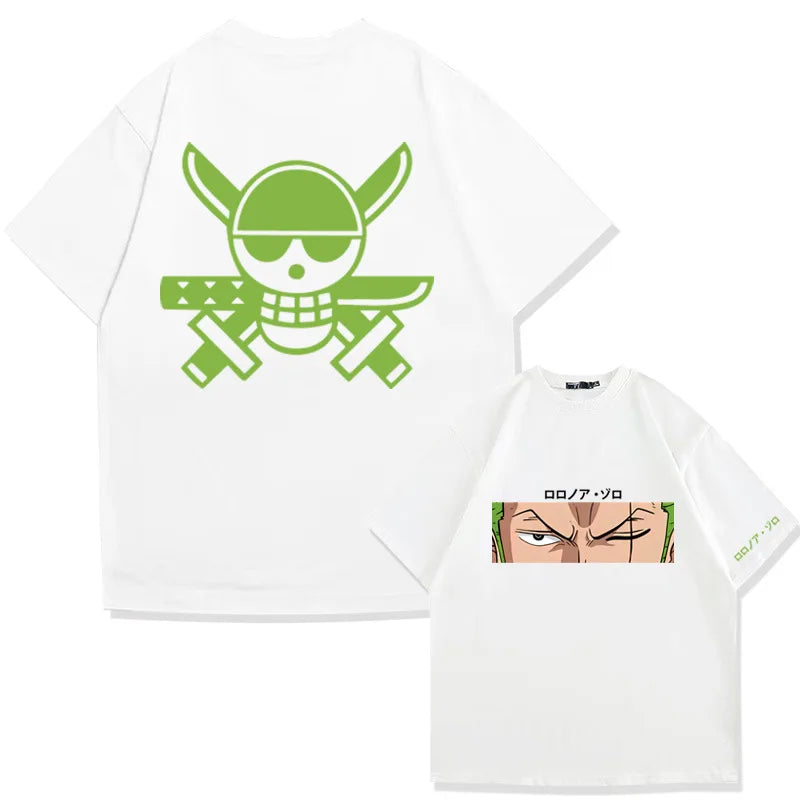 One Piece Zoro & Tashigi Loose Tee – Anime Style