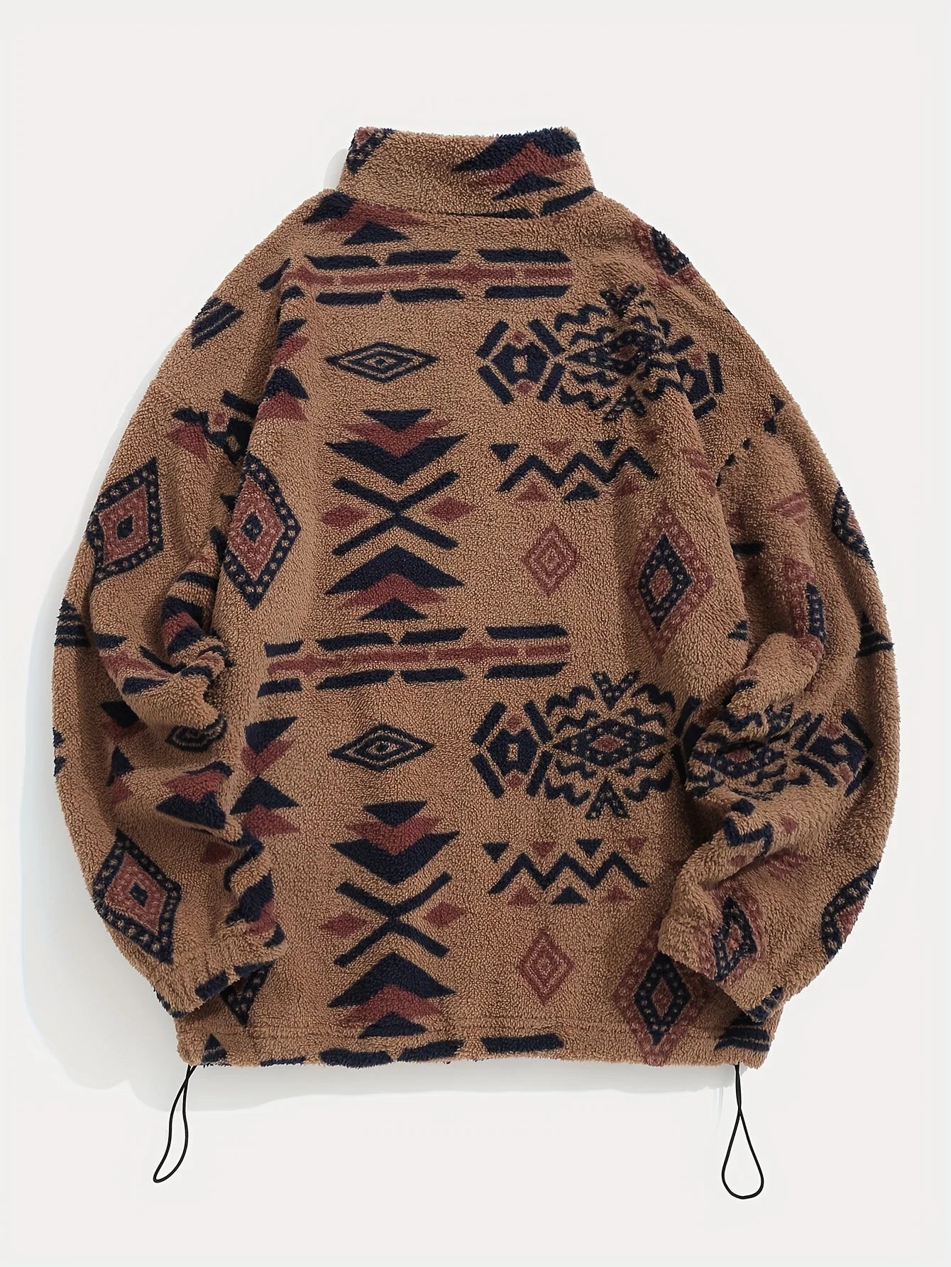 Aztec Print Fleece Jacket – Women's Zipper Style