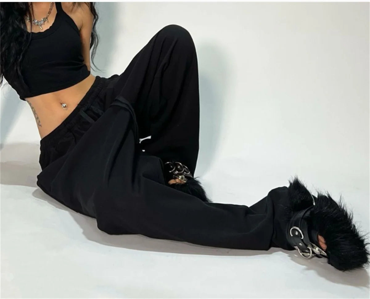 Women's High Waist Joggers – Y2K Street Style