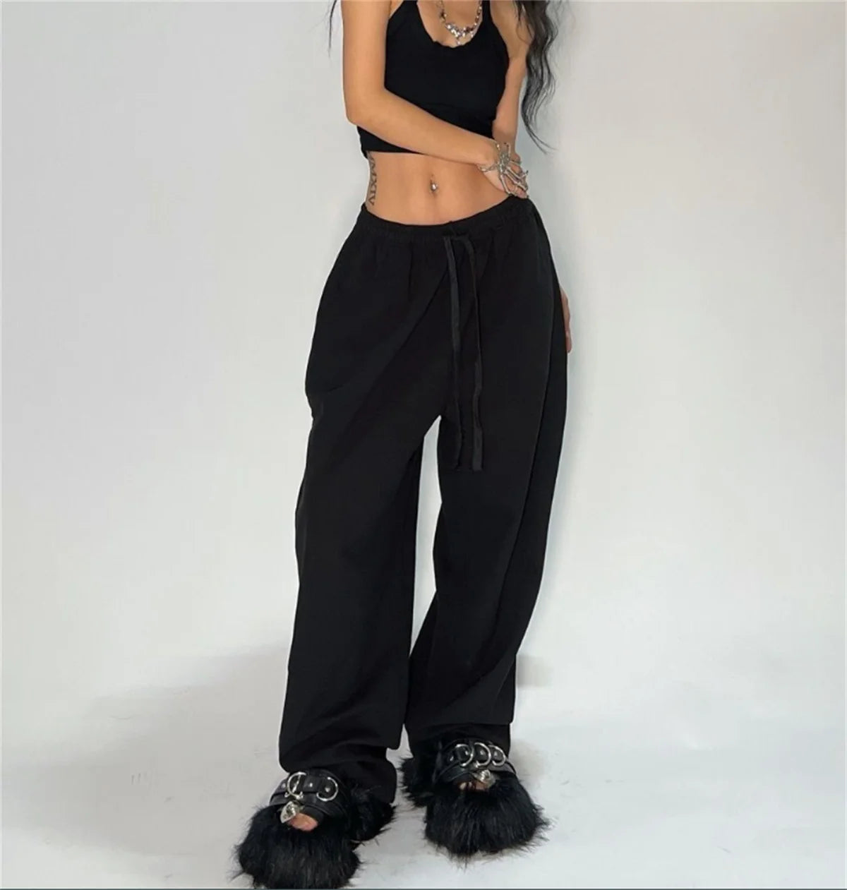 Women's High Waist Joggers – Y2K Street Style