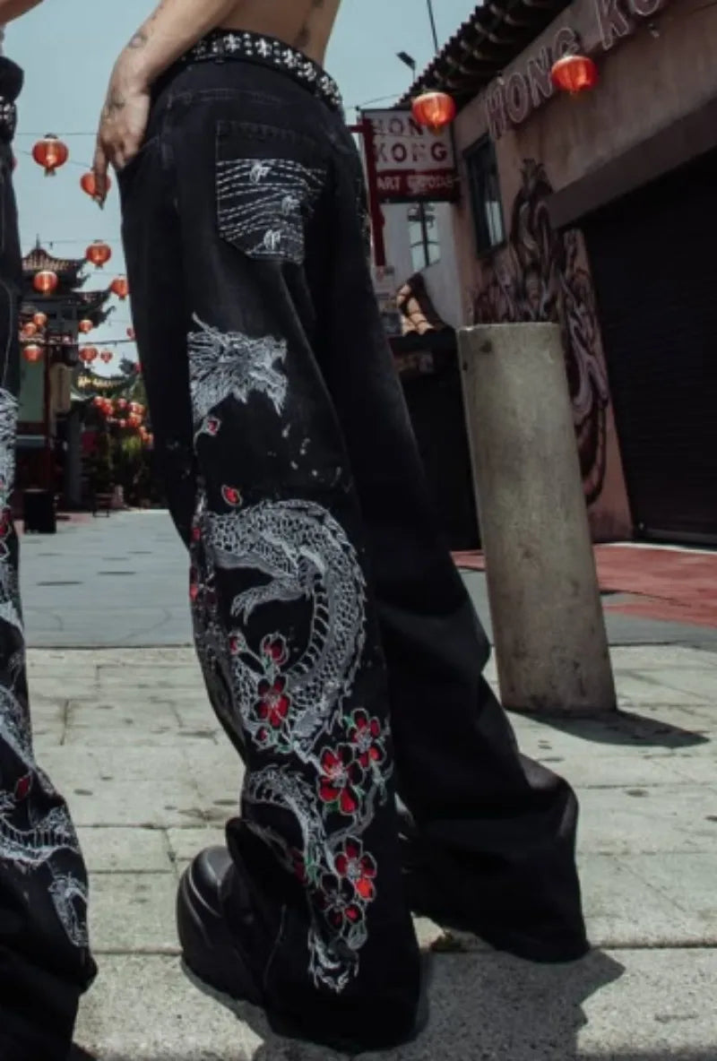 Men’s Oversized Straight Jeans – Euro-American Trend