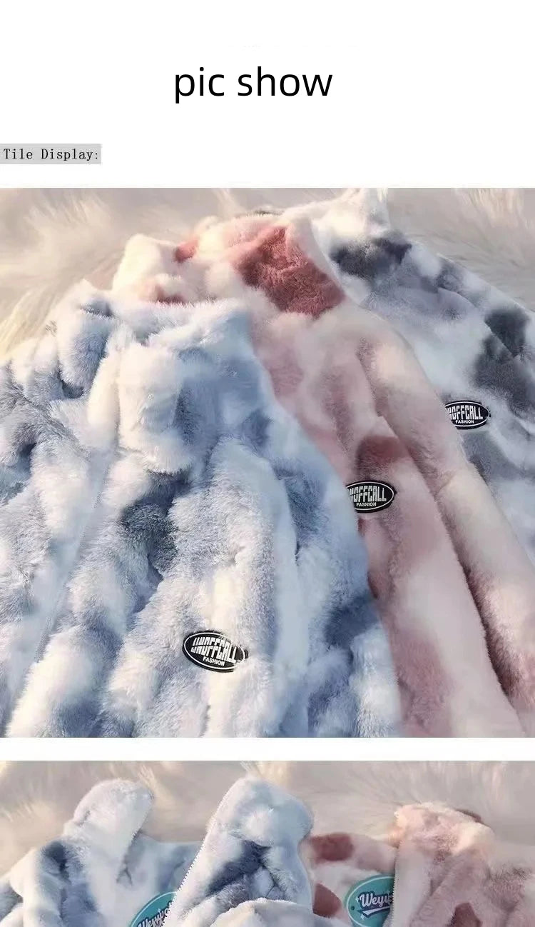 Women’s Plush Zip Jacket – Harajuku Style