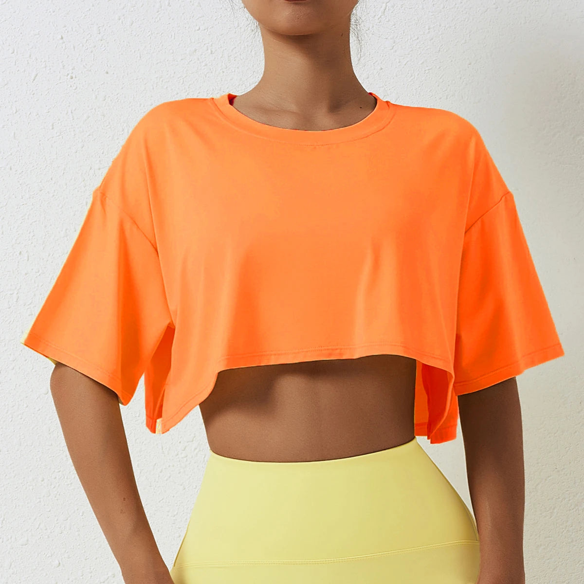 Women’s Cotton Crop Top – Fitness & Yoga