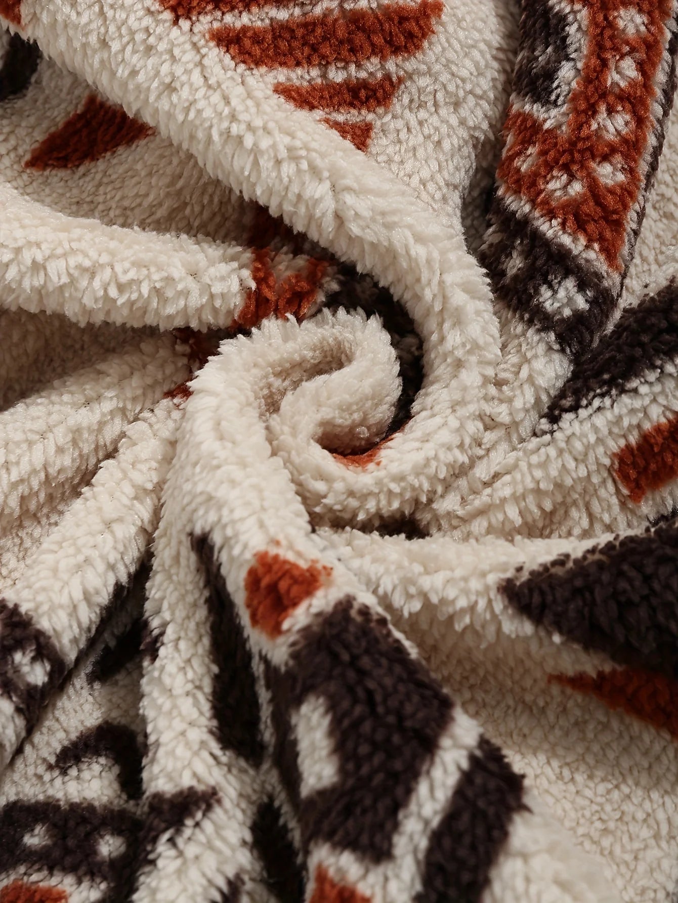 Aztec Print Fleece Jacket – Women's Zipper Style