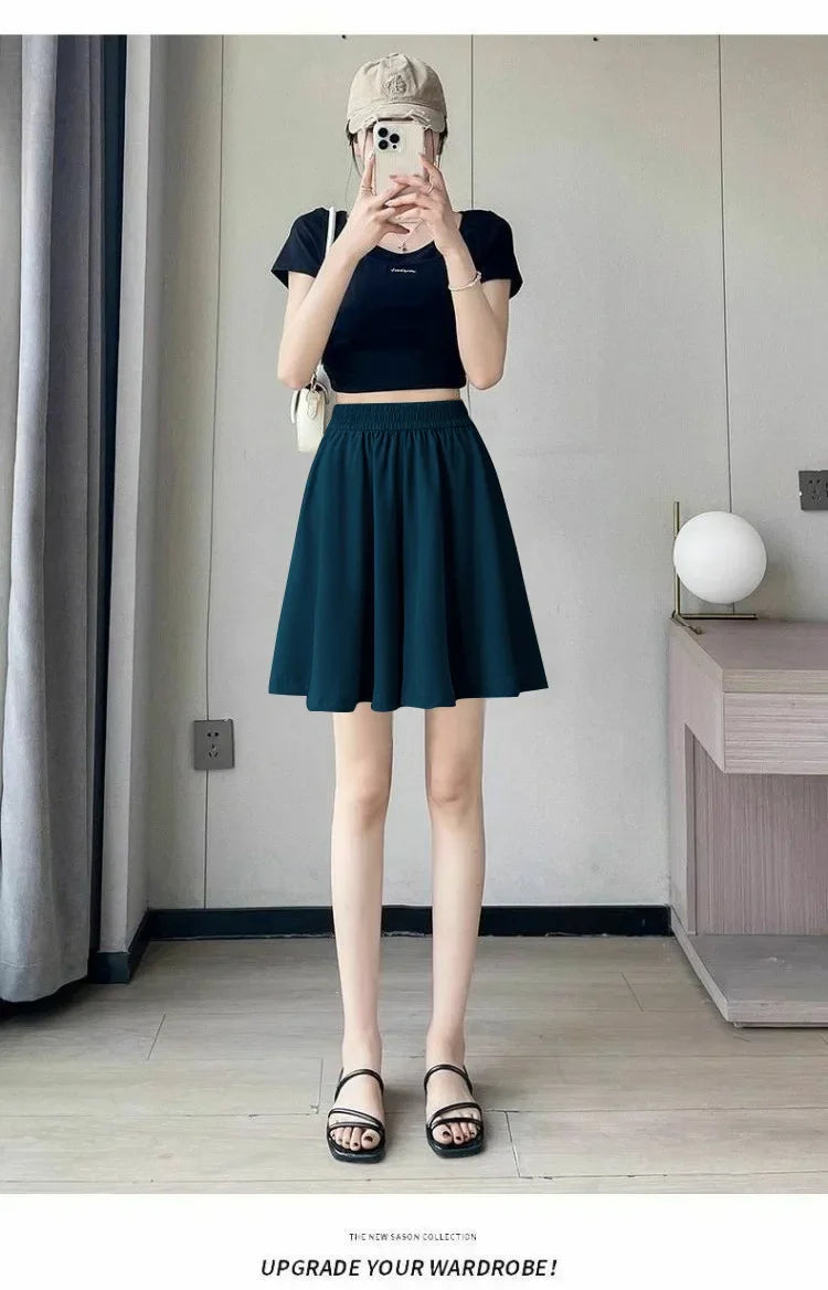 Loose Fit Summer Shorts – Ice Silk Elegance