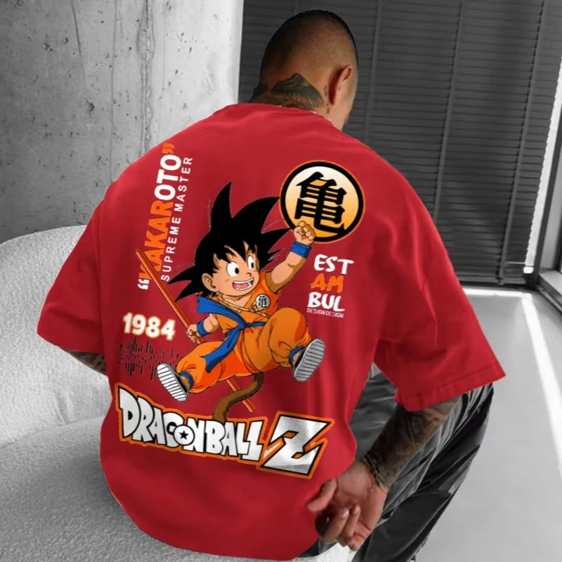 Dragon Ball Z Goku Oversized Tee – Men’s Cotton