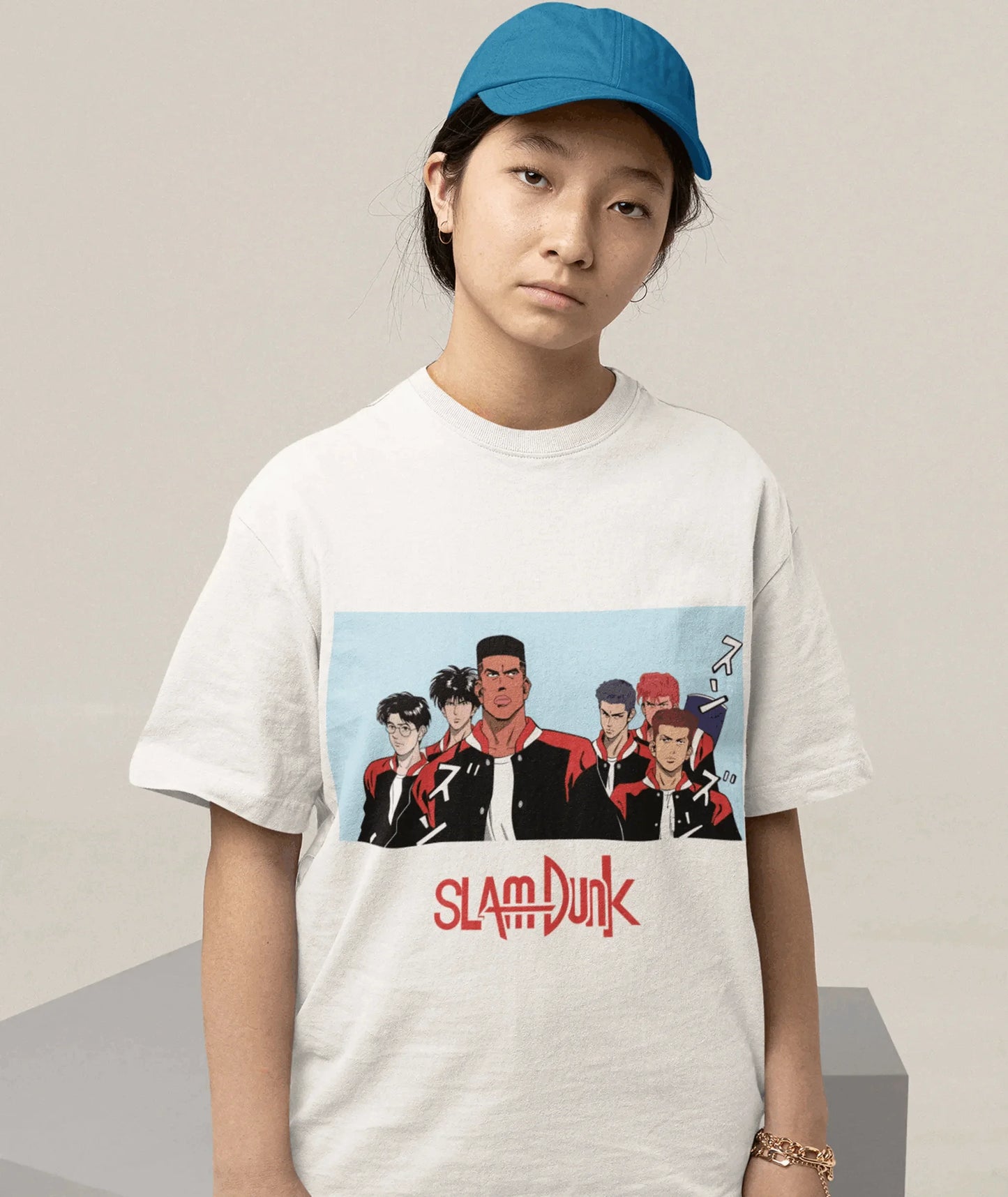 2025 Slam Dunk Oversized Tee – Anime Print