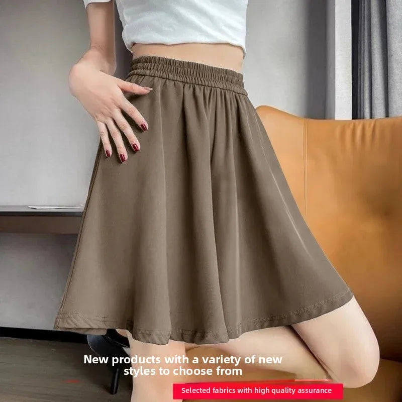 Loose Fit Summer Shorts – Ice Silk Elegance