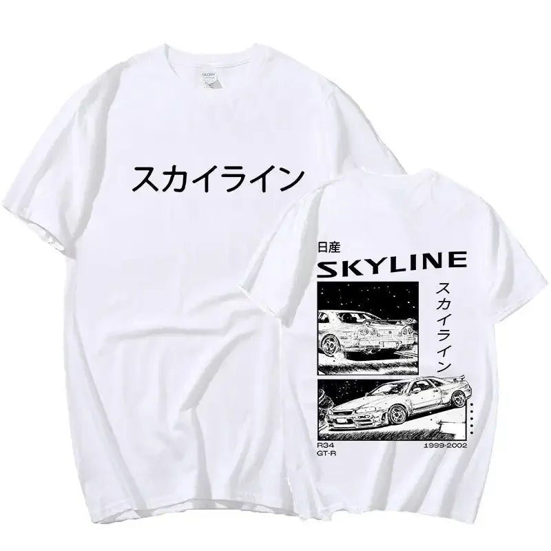 Oversized Drift T-Shirt – AE86, R34 Skyline, Japan Style