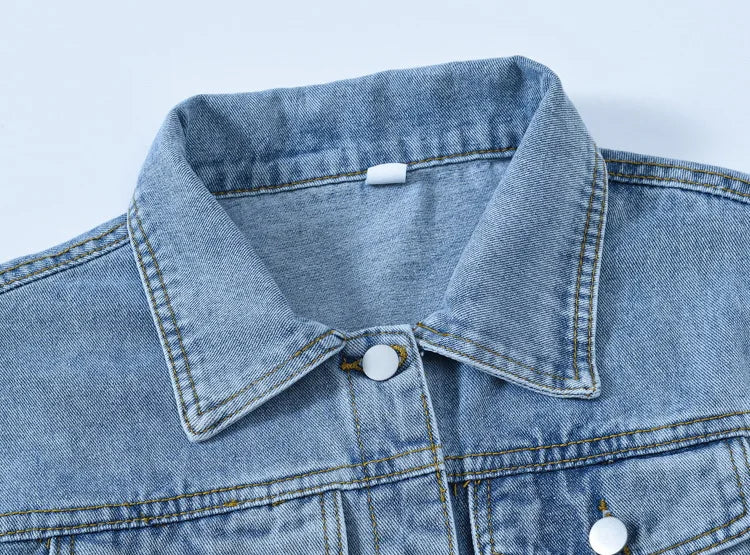 Oversized Denim Jacket – Women’s Korean Style