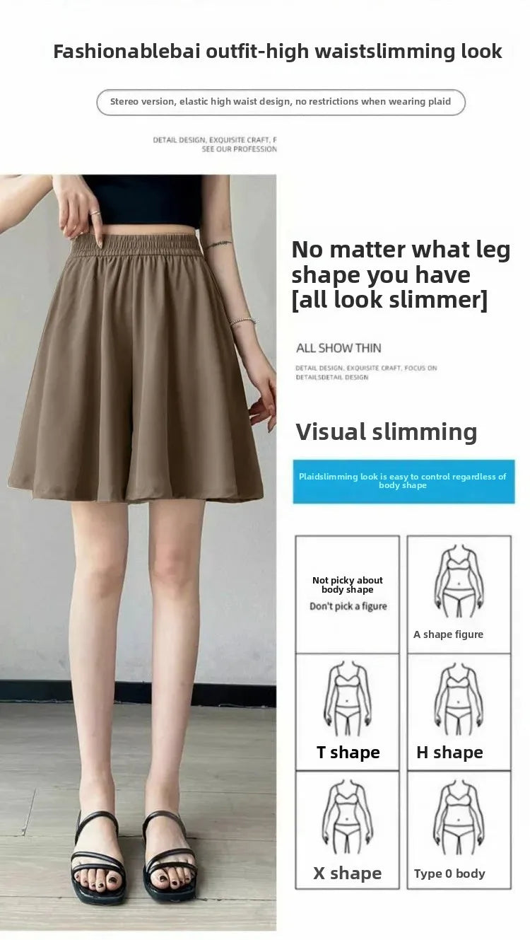 Loose Fit Summer Shorts – Ice Silk Elegance