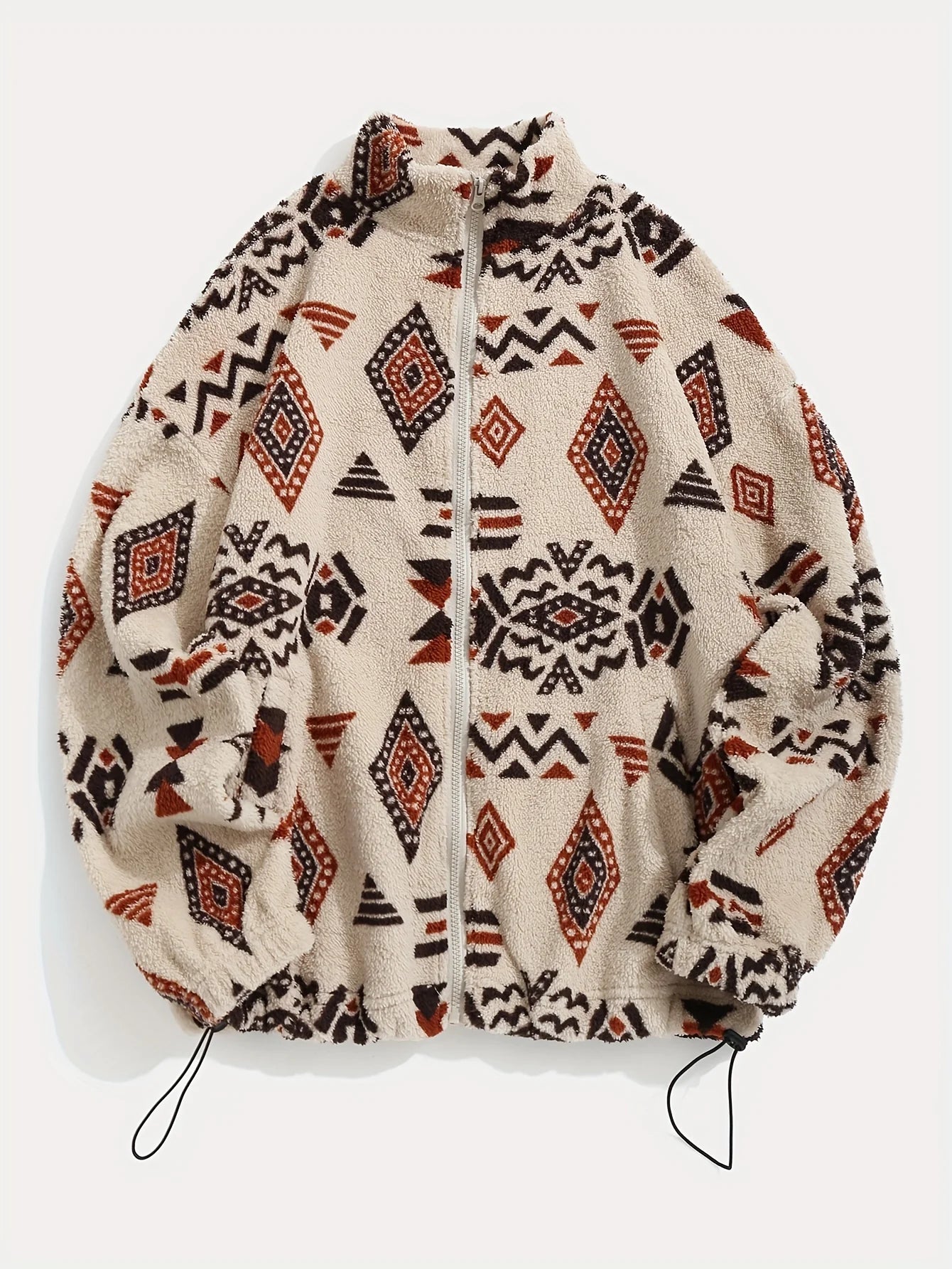 Aztec Print Fleece Jacket – Women's Zipper Style
