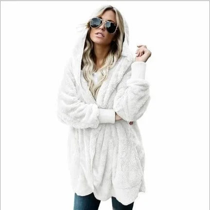 Women’s Plush Hooded Jacket – Autumn/Winter