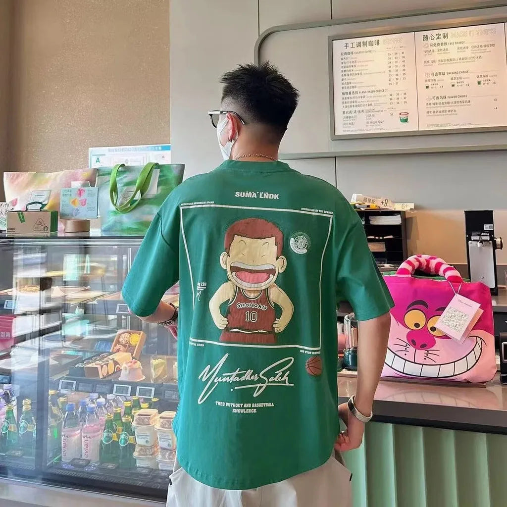 Unisex Oversized Slam Dunk Tee – Casual & Loose