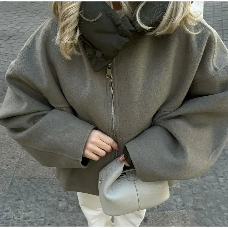 Oversized Zipper Hoodie – Women’s Warm Streetwear