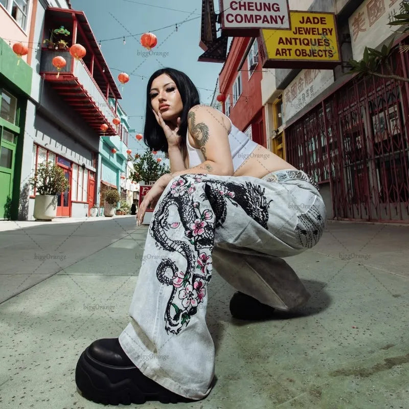 Men’s Oversized Straight Jeans – Euro-American Trend