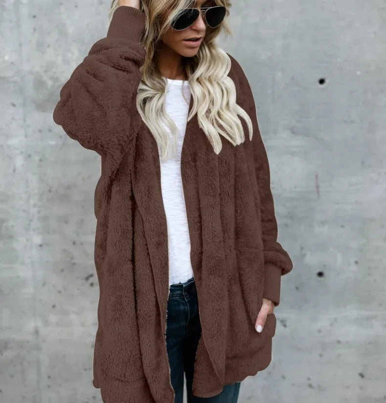 Women’s Plush Hooded Jacket – Autumn/Winter