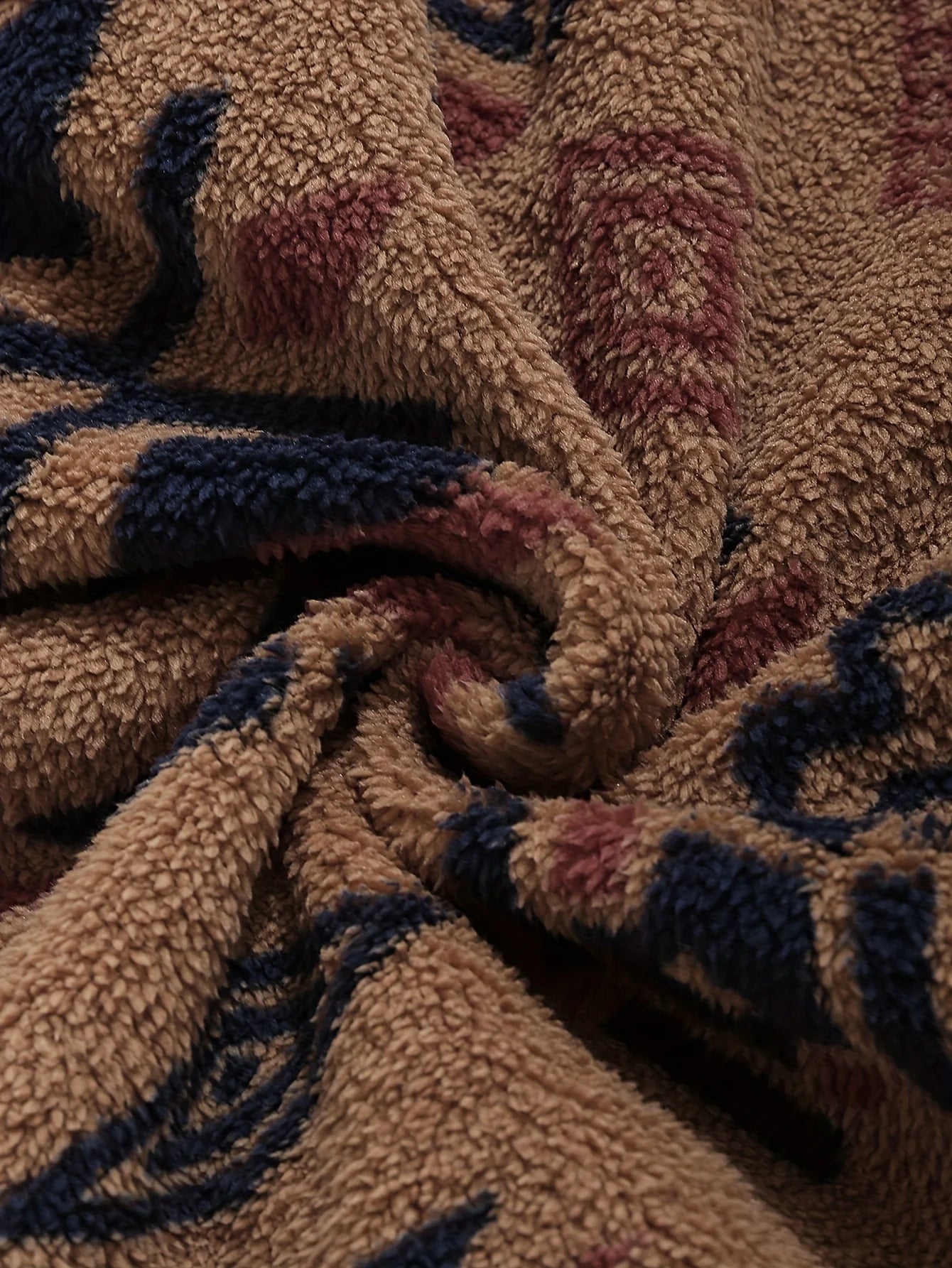 Aztec Print Fleece Jacket – Women's Zipper Style