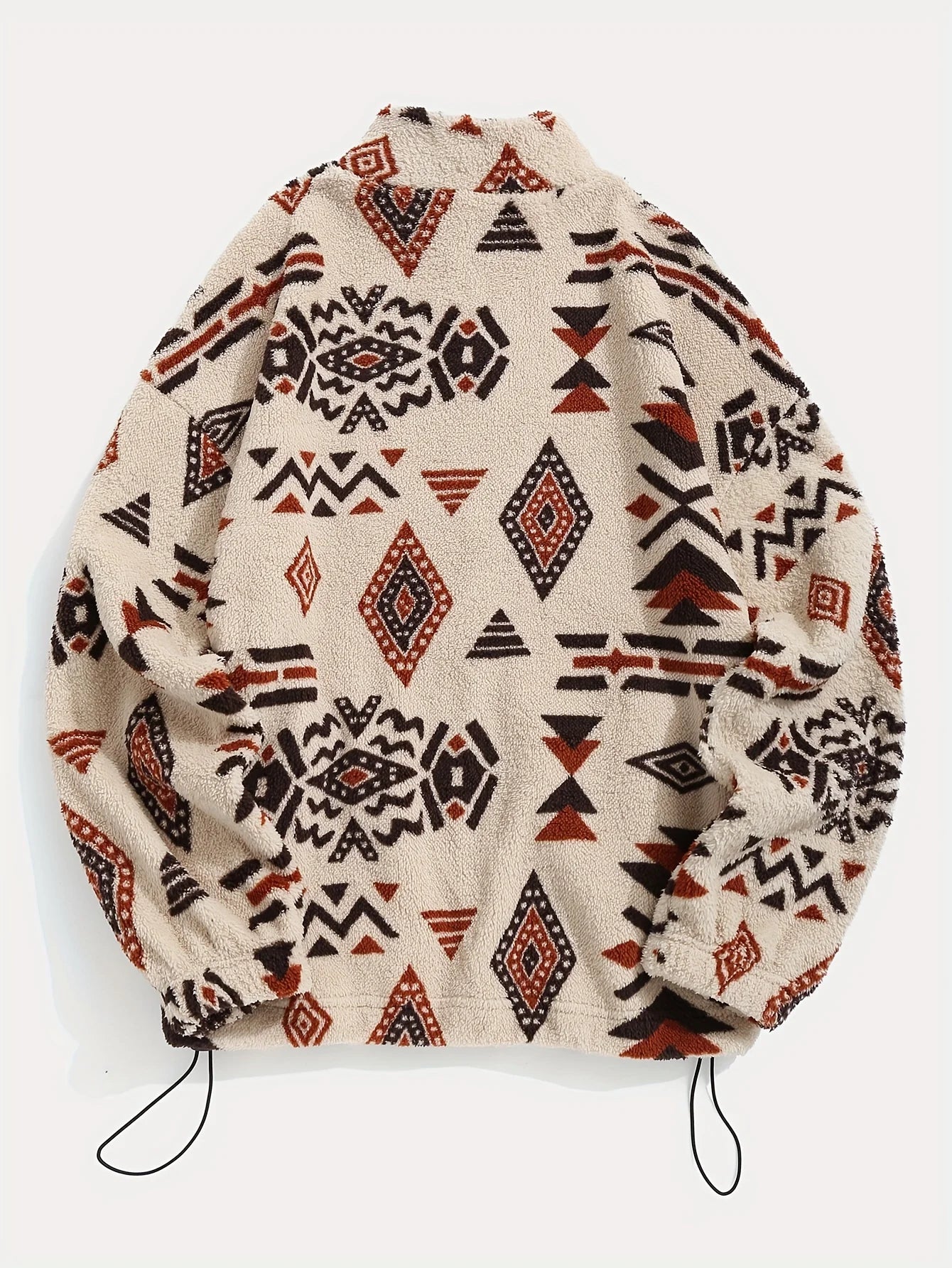 Aztec Print Fleece Jacket – Women's Zipper Style
