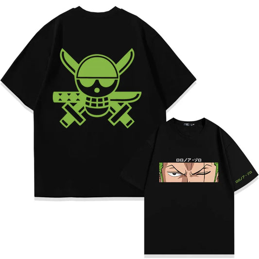 One Piece Zoro & Tashigi Loose Tee – Anime Style