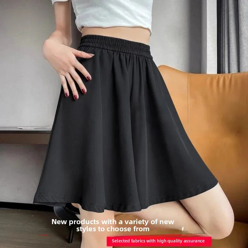 Loose Fit Summer Shorts – Ice Silk Elegance