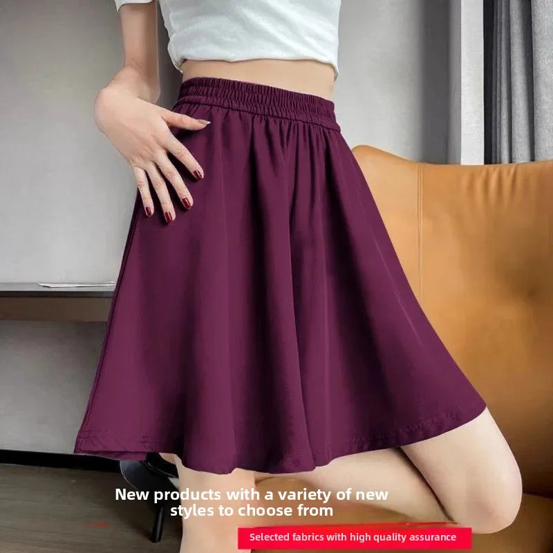 Loose Fit Summer Shorts – Ice Silk Elegance